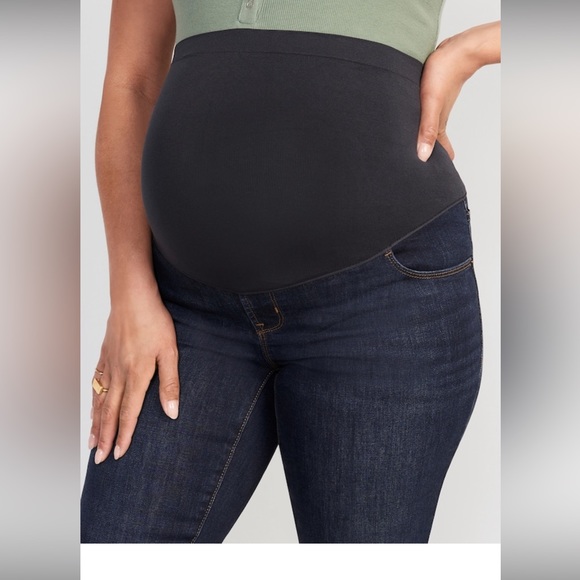 Old Navy maternity full panel boot cut jeans SZ 8 regular - Picture 4 of 11